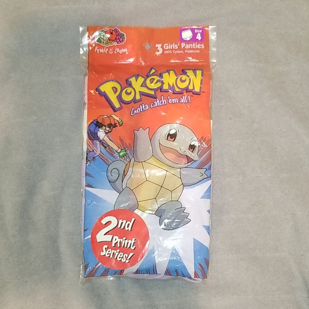 Pokemon Girls Panties Underwear sz 4 Nintendo NEW Pikachu